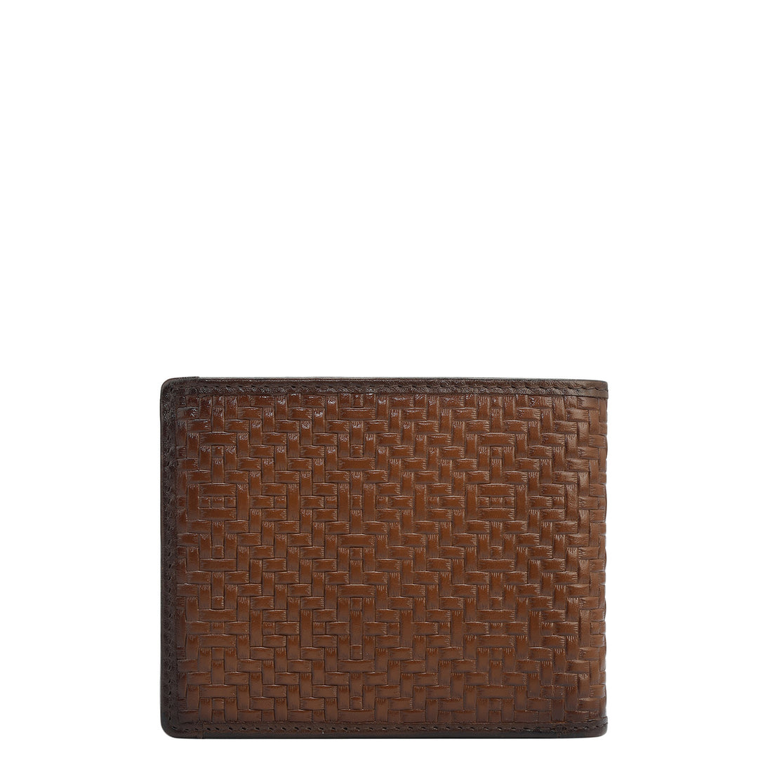 Cognac Bifold Leather Mens Wallet