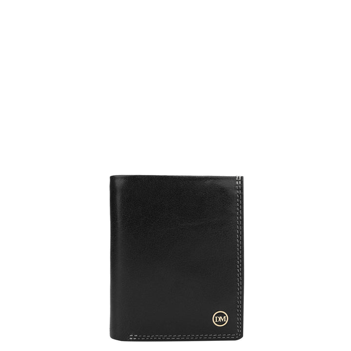 Black Bifold Leather Mens Wallet