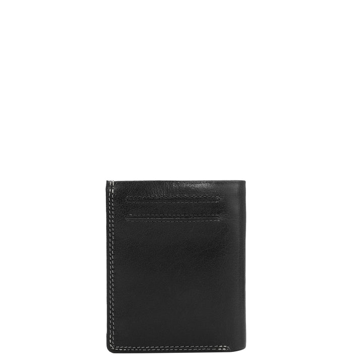 Black Bifold Leather Mens Wallet