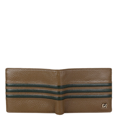 Wax Leather Mens Wallet - Moss