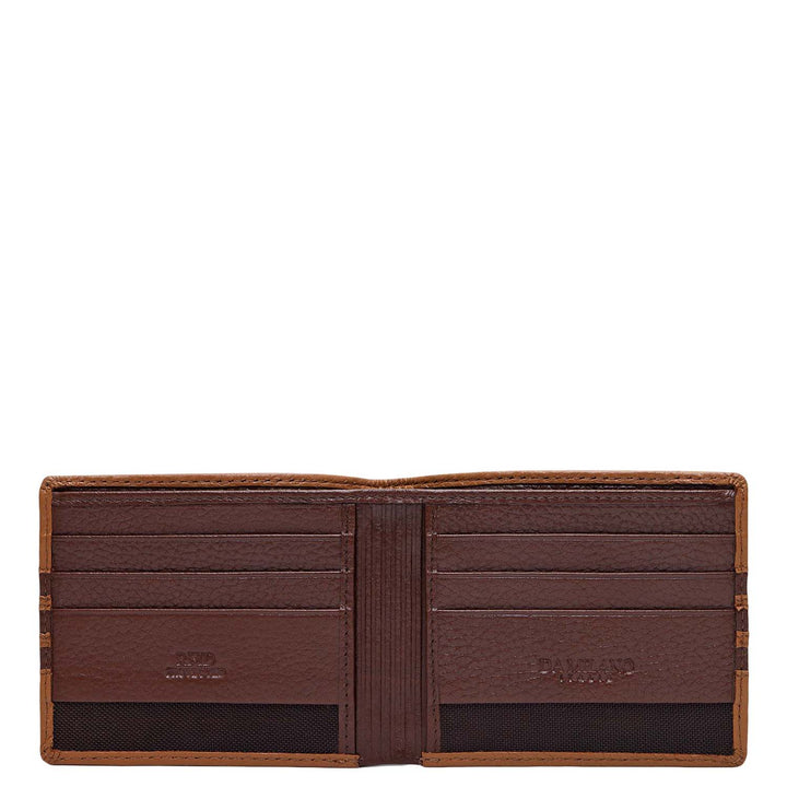 Caramel Bifold Leather Mens Wallet