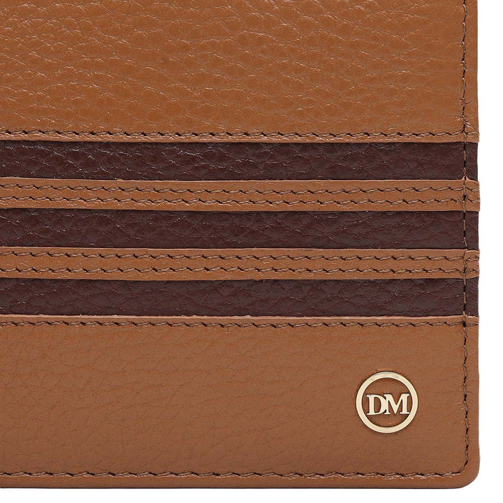 Caramel Bifold Leather Mens Wallet