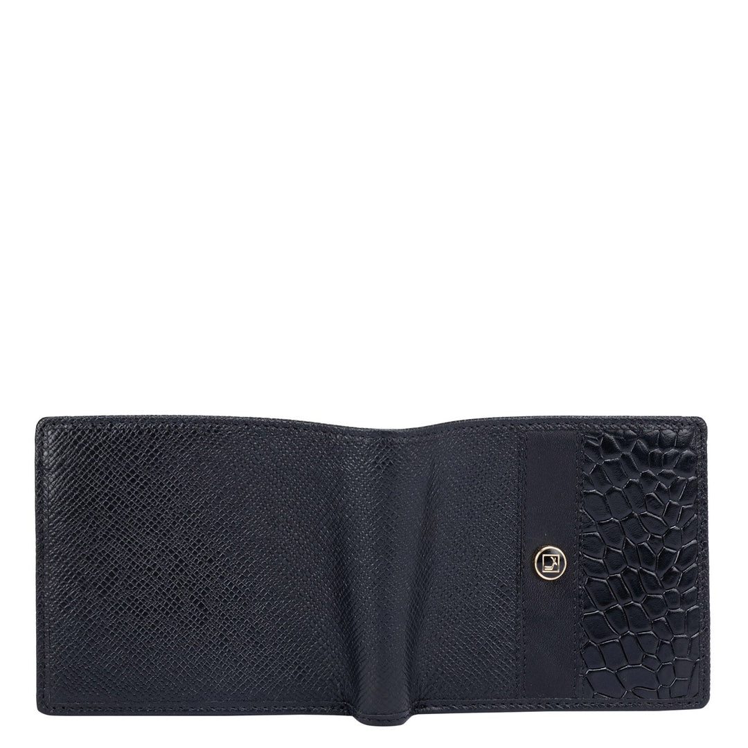 Black Bifold Leather Mens Wallet