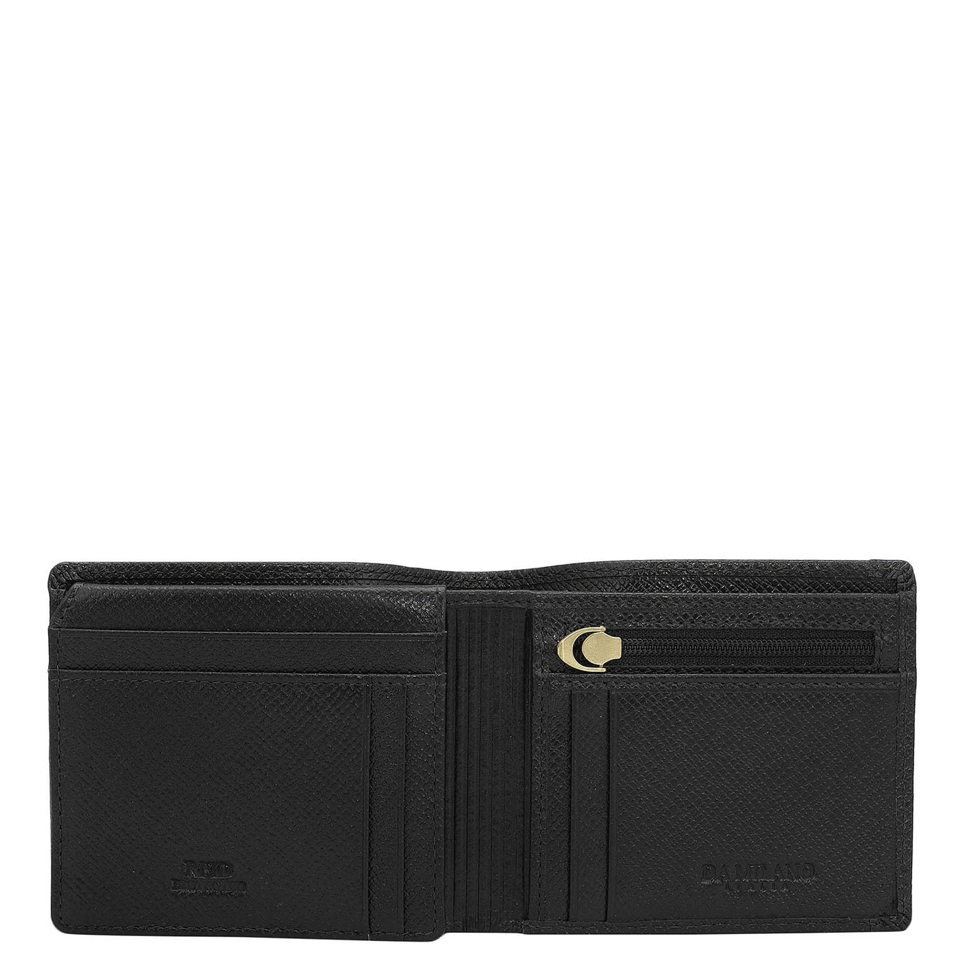 Black Bifold Leather Mens Wallet