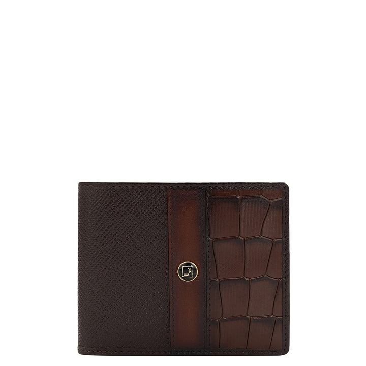 Chocolate Bifold Leather Mens Wallet