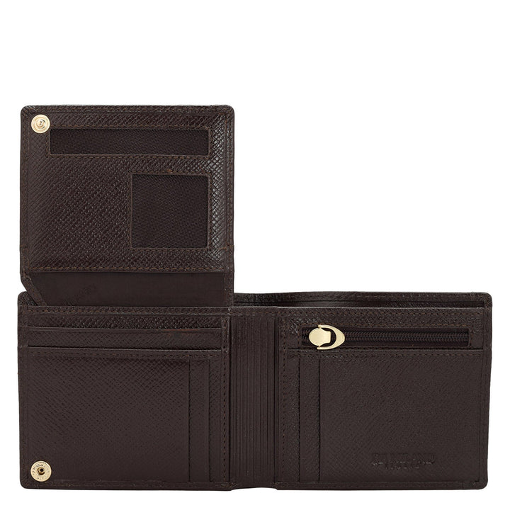 Chocolate Bifold Leather Mens Wallet