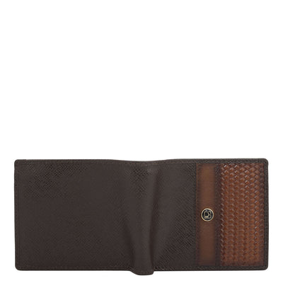 Chocolate Bifold Leather Mens Wallet