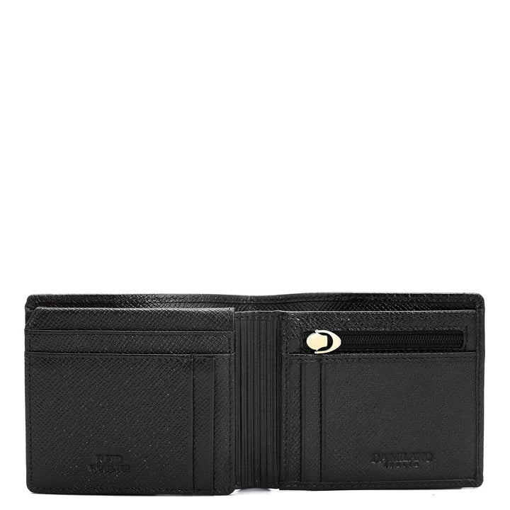 Franzy Croco Leather Mens Wallet - Black