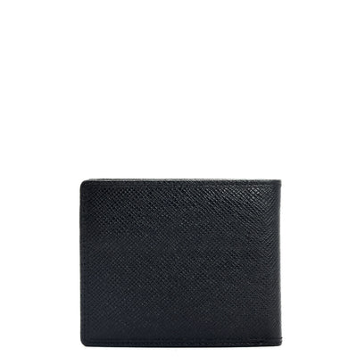 Franzy Croco Leather Mens Wallet - Black