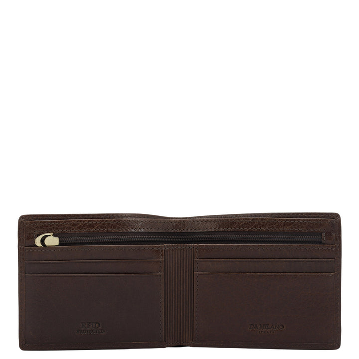 Brown Bifold Leather Mens Wallet
