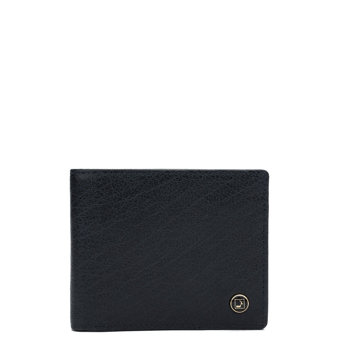 Dark Blue Bifold Leather Mens Wallet