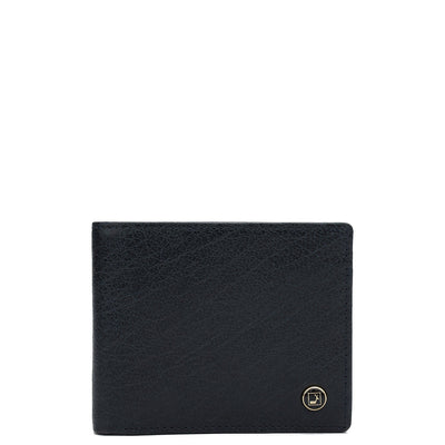 Dark Blue Bifold Leather Mens Wallet