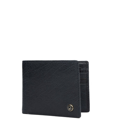 Dark Blue Bifold Leather Mens Wallet