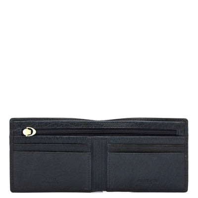 Dark Blue Bifold Leather Mens Wallet