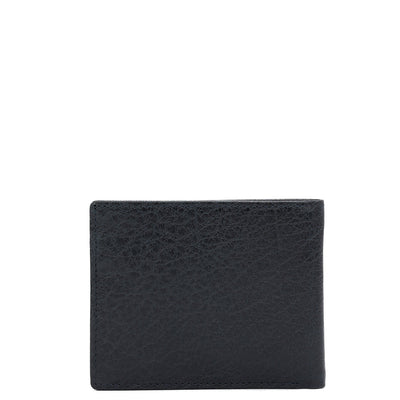 Dark Blue Bifold Leather Mens Wallet