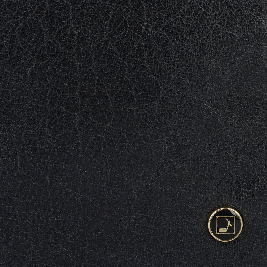 Dark Blue Bifold Leather Mens Wallet