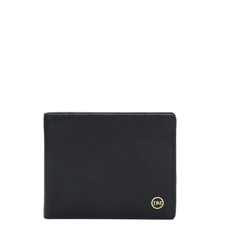 Navy Blue Bifold Leather Mens Wallet