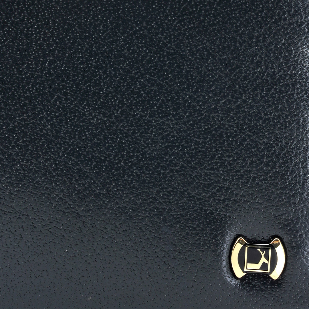 Navy Bifold Leather Mens Wallet
