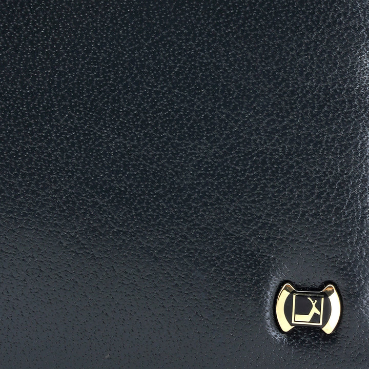 Navy Bifold Leather Mens Wallet