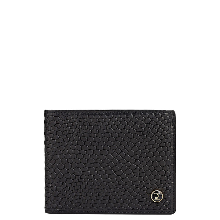 Black Bifold Leather Mens Wallet
