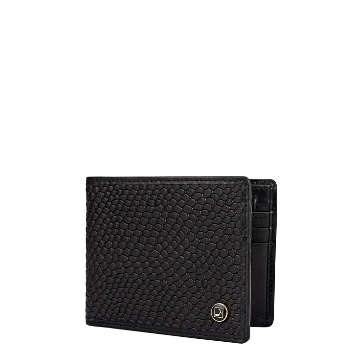 Black Bifold Leather Mens Wallet