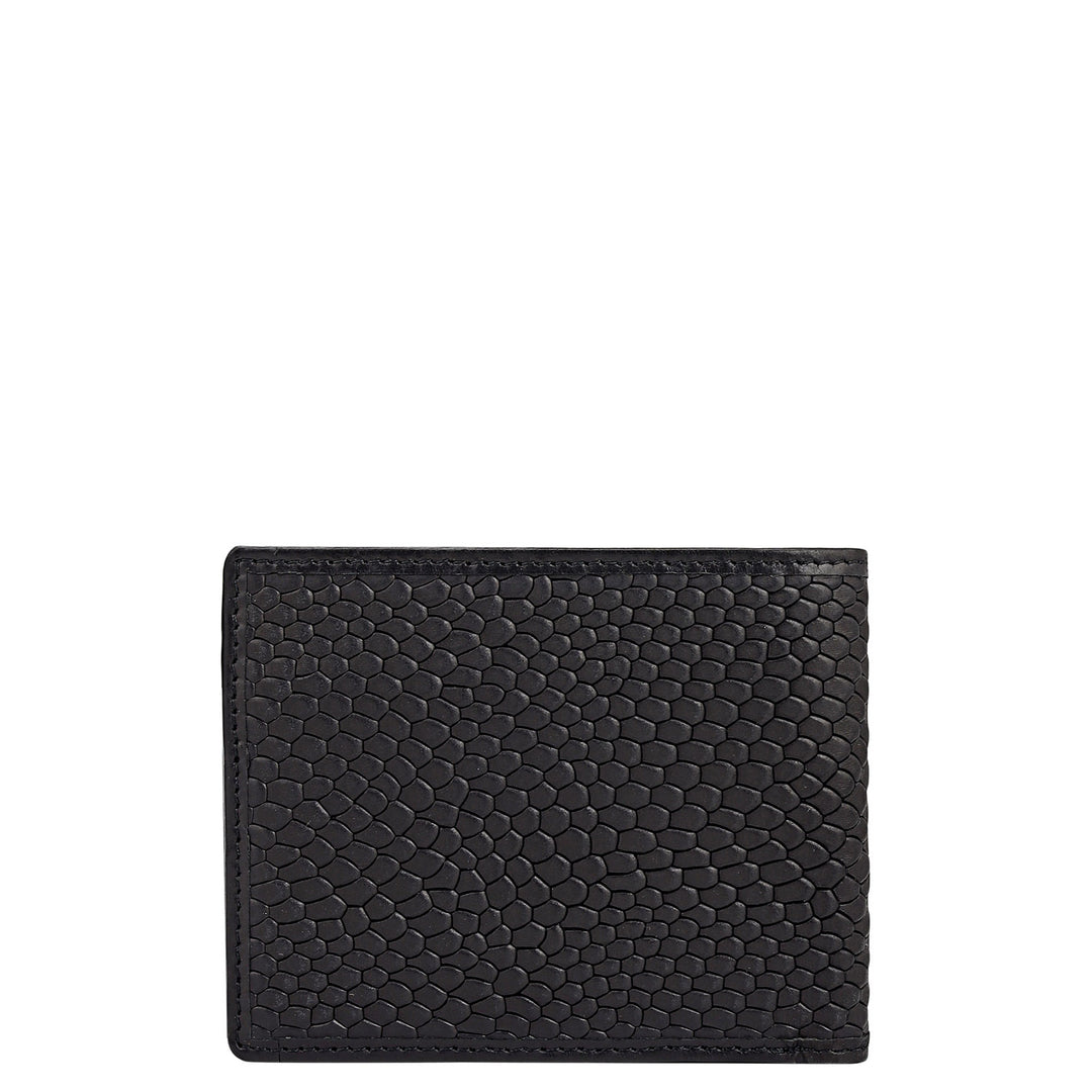 Black Bifold Leather Mens Wallet