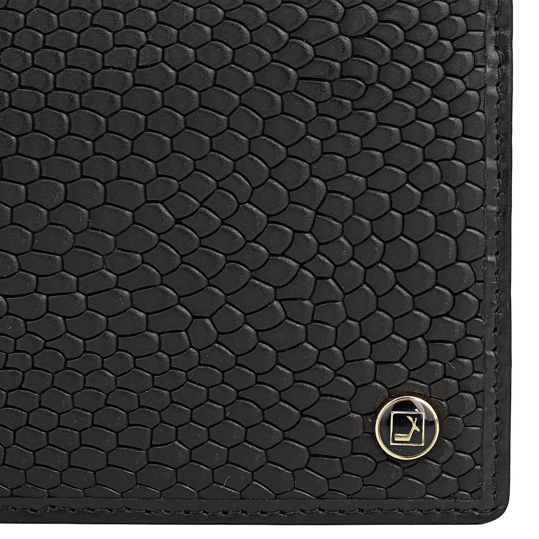 Black Bifold Leather Mens Wallet