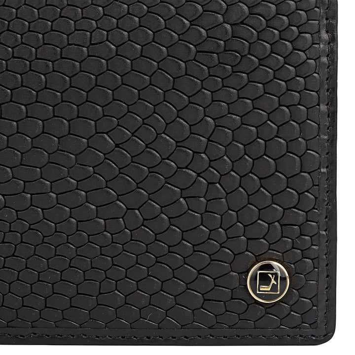 Black Bifold Leather Mens Wallet