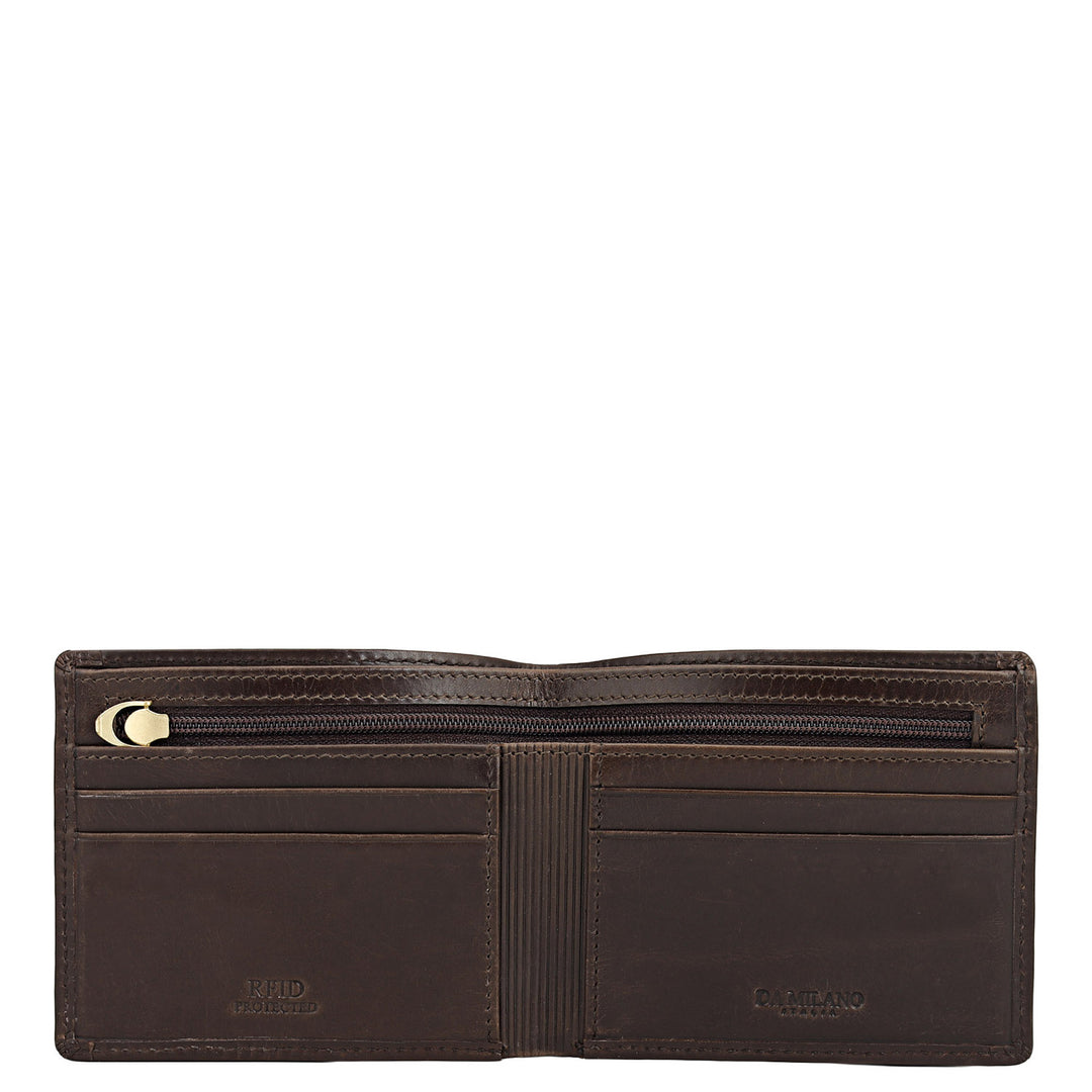 Brown Bifold Leather Mens Wallet