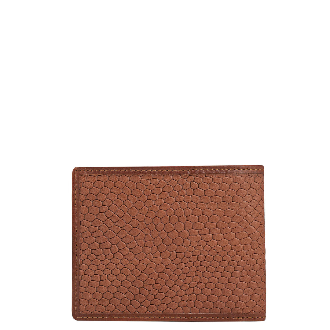 Cognac Bifold Leather Mens Wallet