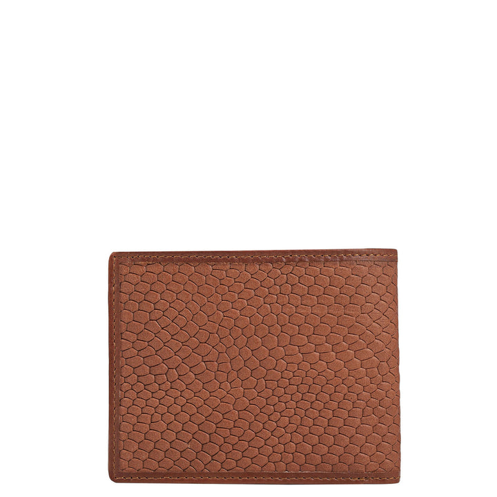 Cognac Bifold Leather Mens Wallet