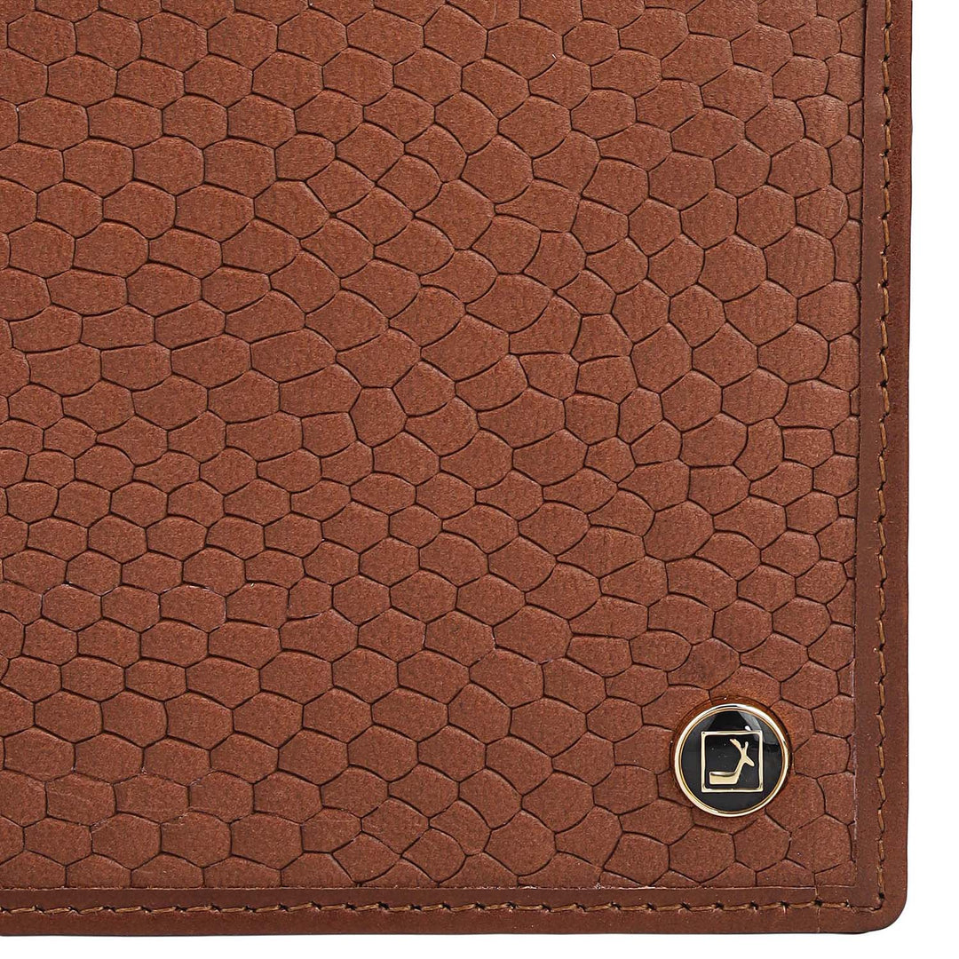 Cognac Bifold Leather Mens Wallet