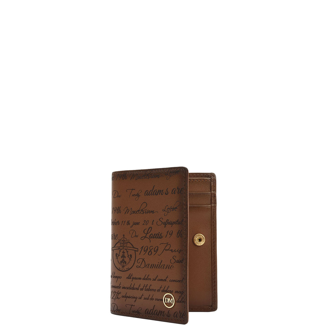Cognac Bifold Leather Mens Wallet