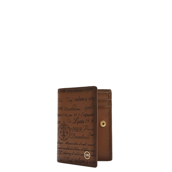 Cognac Bifold Leather Mens Wallet