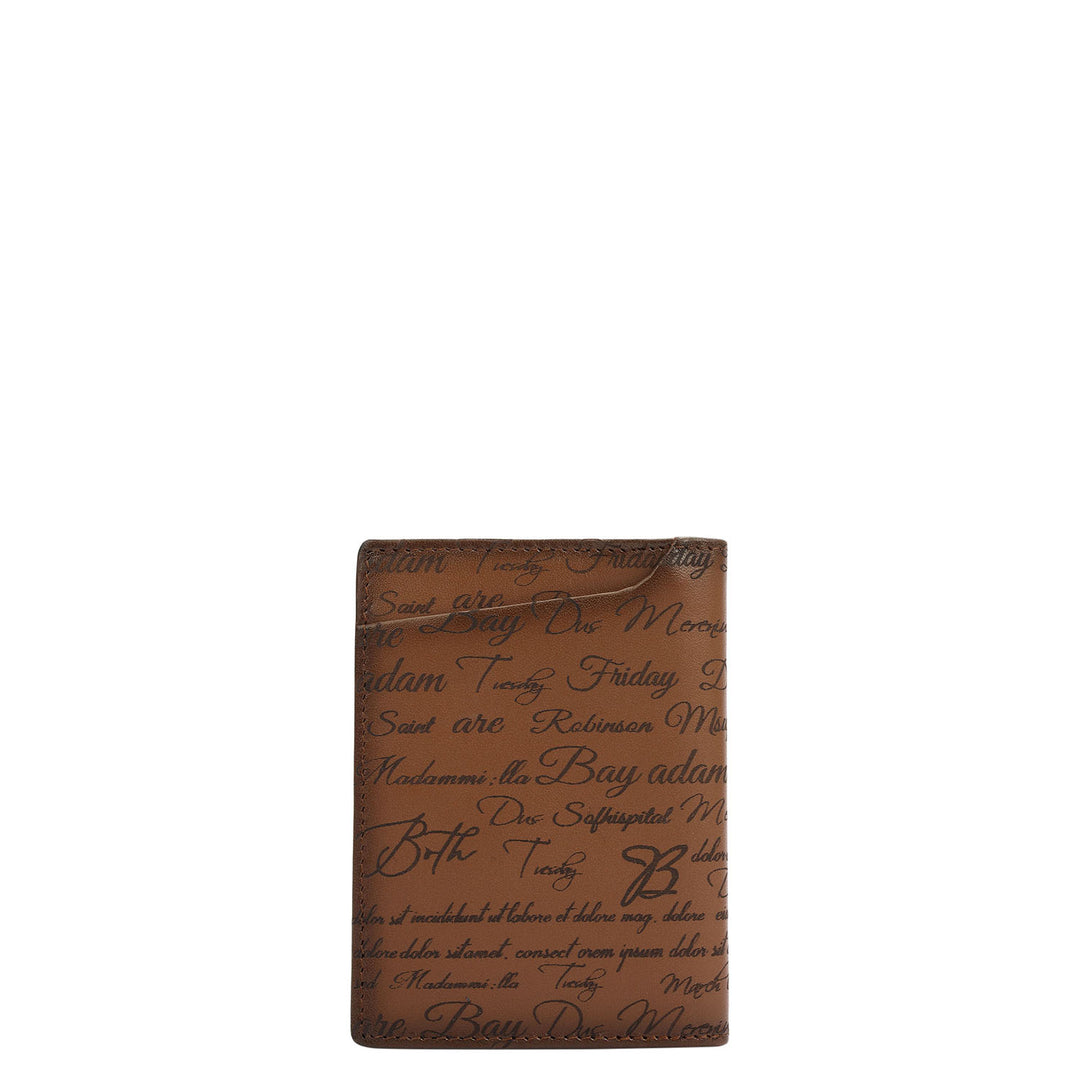 Cognac Bifold Leather Mens Wallet
