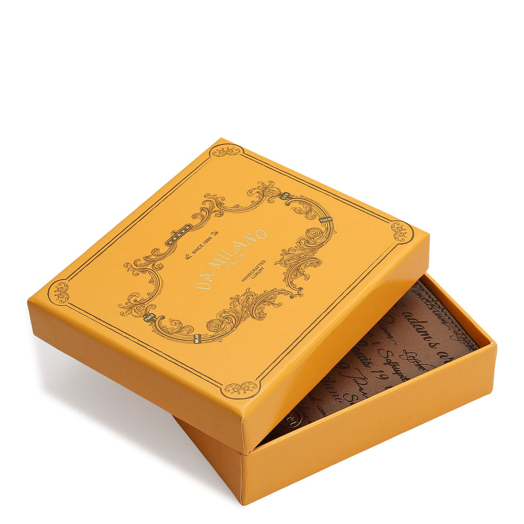 Cognac Bifold Leather Mens Wallet