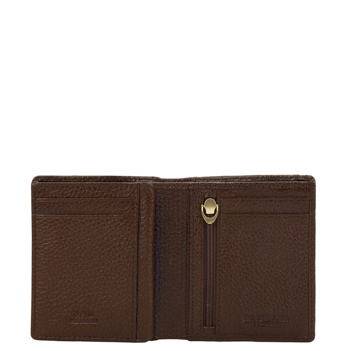 Mocha Bifold Leather Mens Wallet