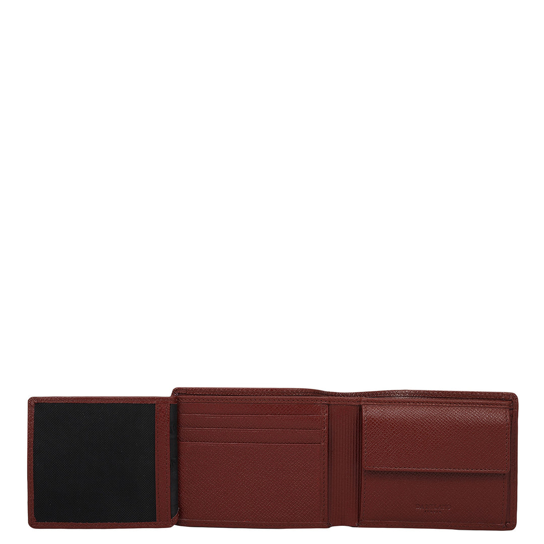 Black Bifold Leather Mens Wallet