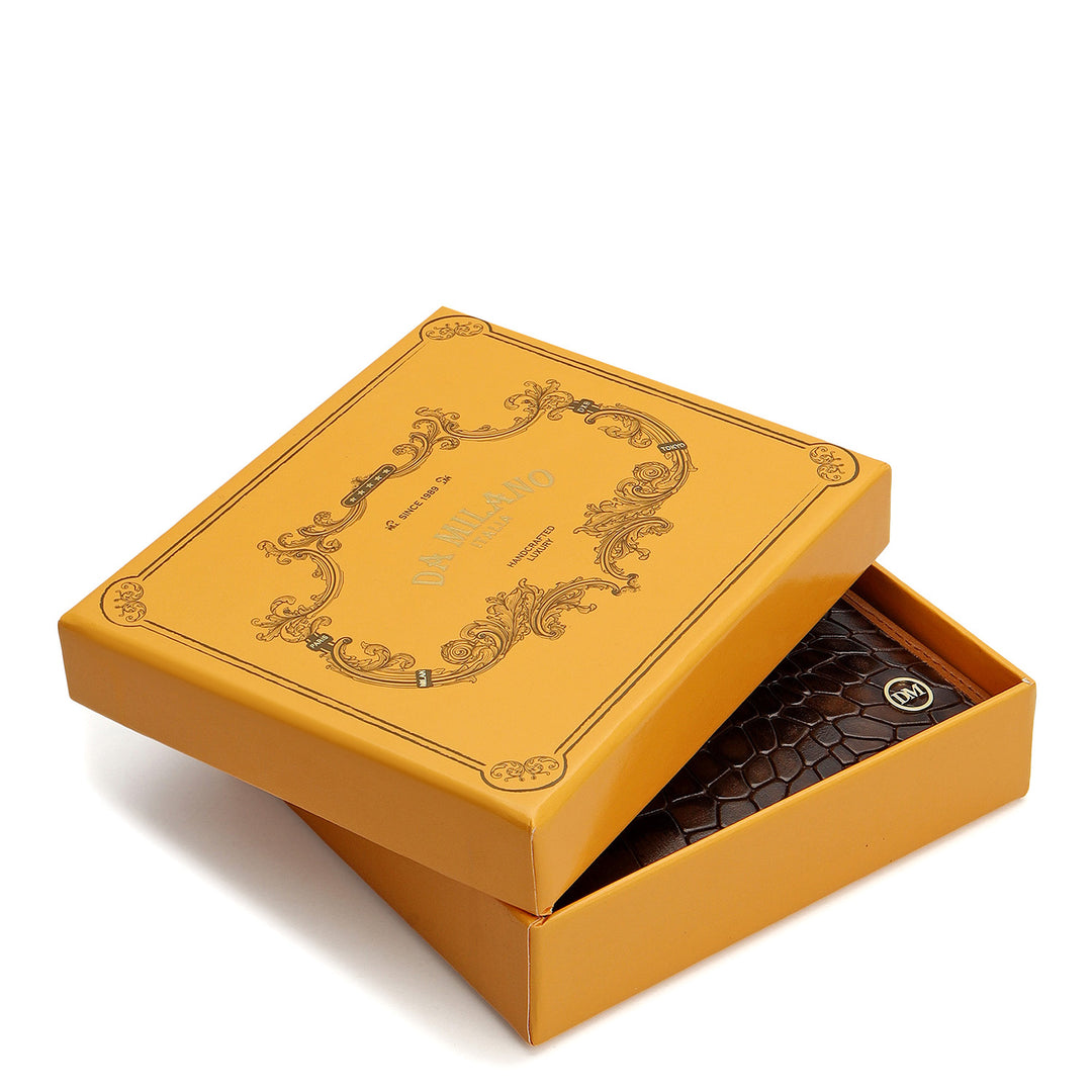 Walnut Bifold Leather Mens Wallet