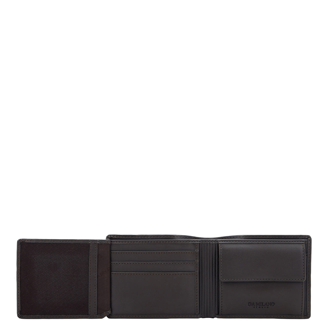 Brown Bifold Leather Mens Wallet