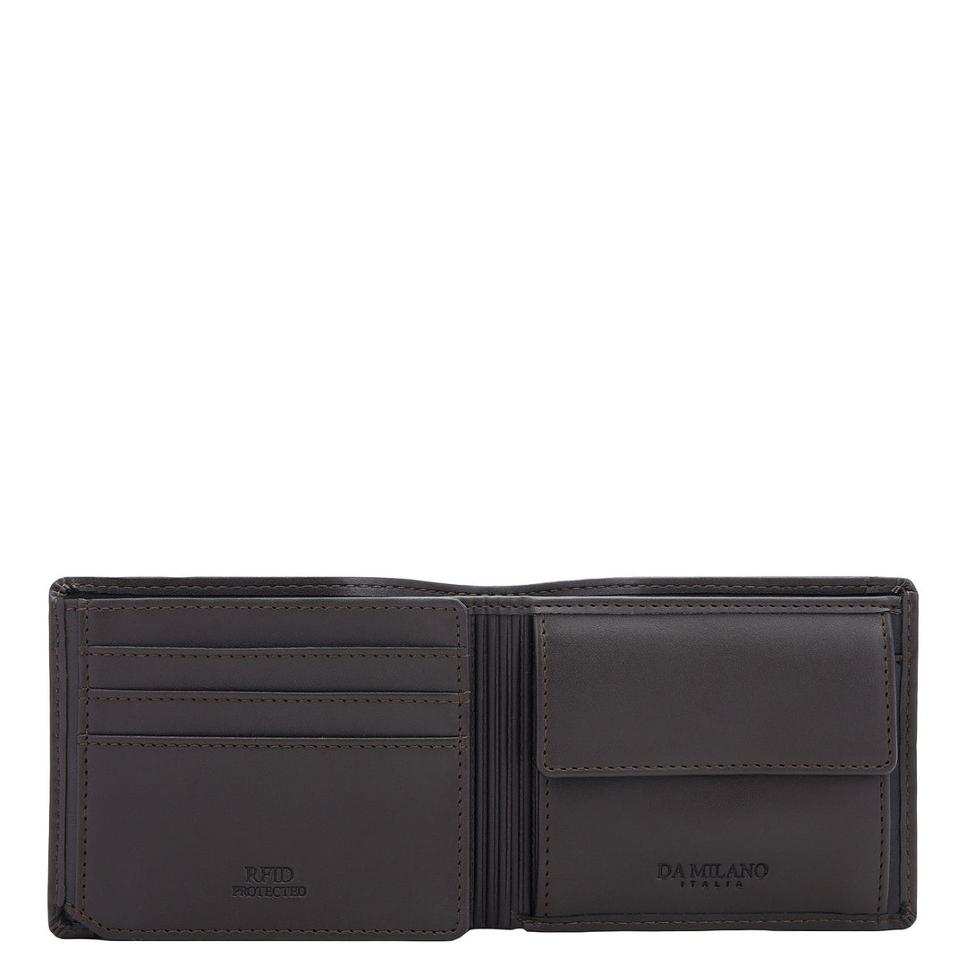 Brown Bifold Leather Mens Wallet