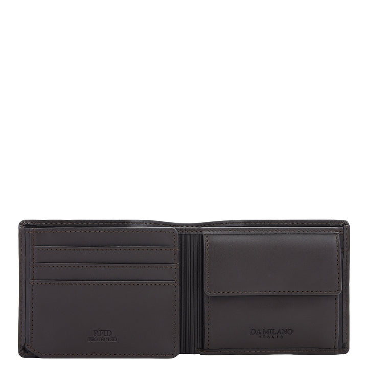 Brown Bifold Leather Mens Wallet