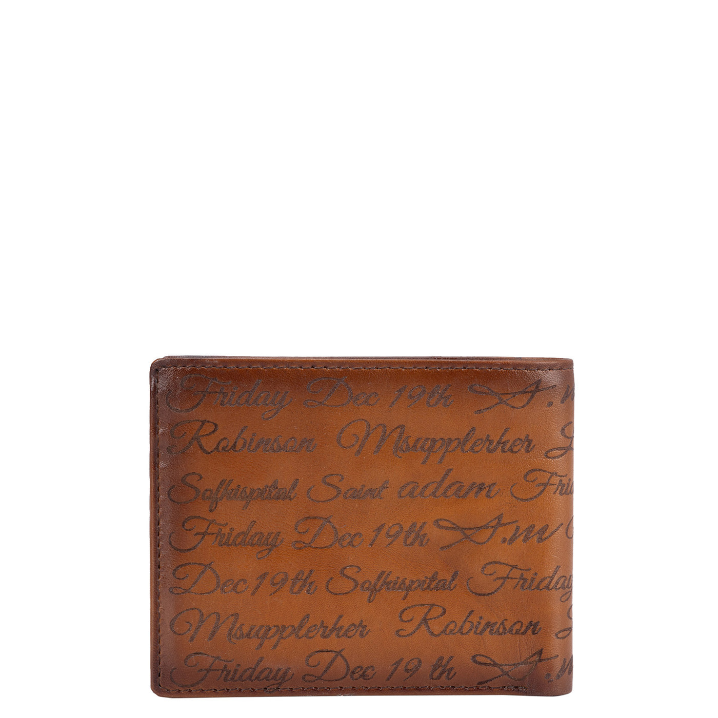 Signato Leather Mens Wallet - Cognac