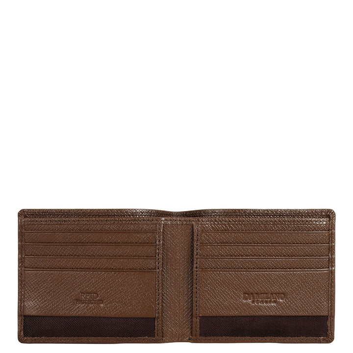 Walnut Bifold Leather Mens Wallet