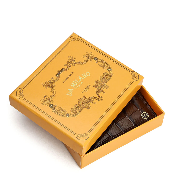 Walnut Bifold Leather Mens Wallet