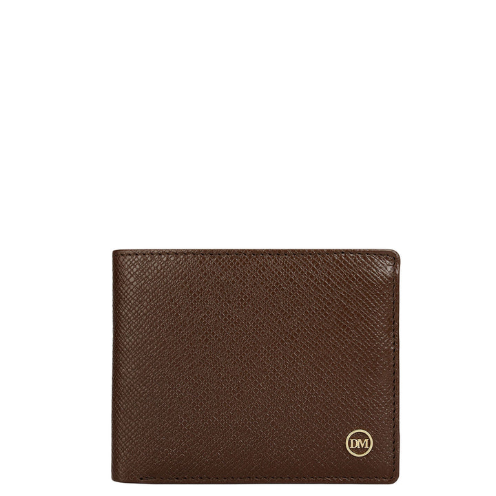 Walnut Bifold Leather Mens Wallet