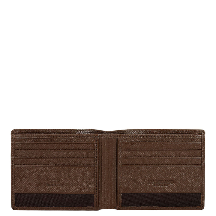 Walnut Bifold Leather Mens Wallet