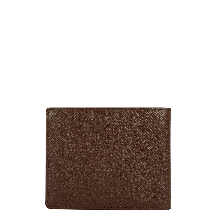 Walnut Bifold Leather Mens Wallet
