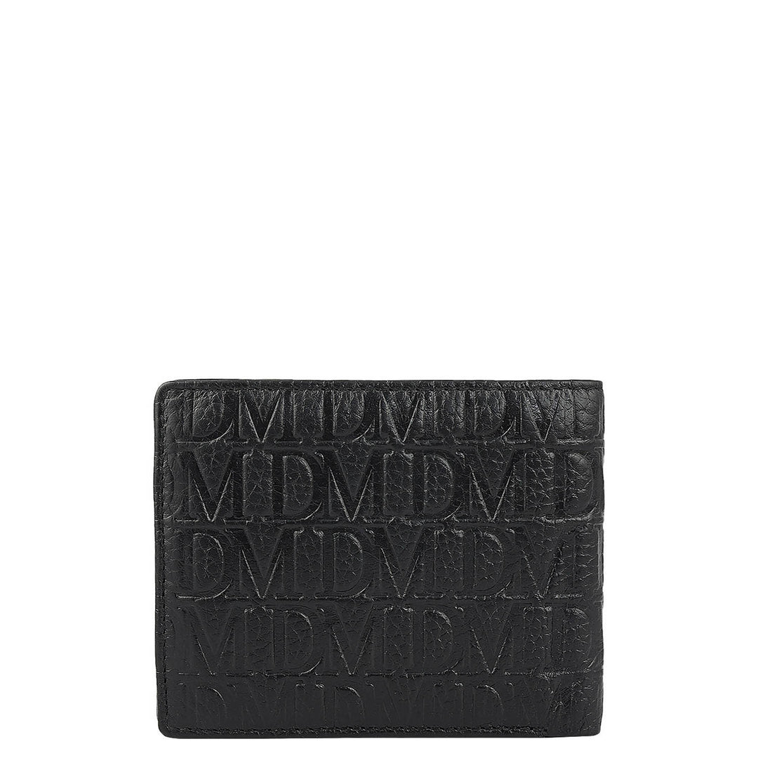 Black Bifold Leather Mens Wallet