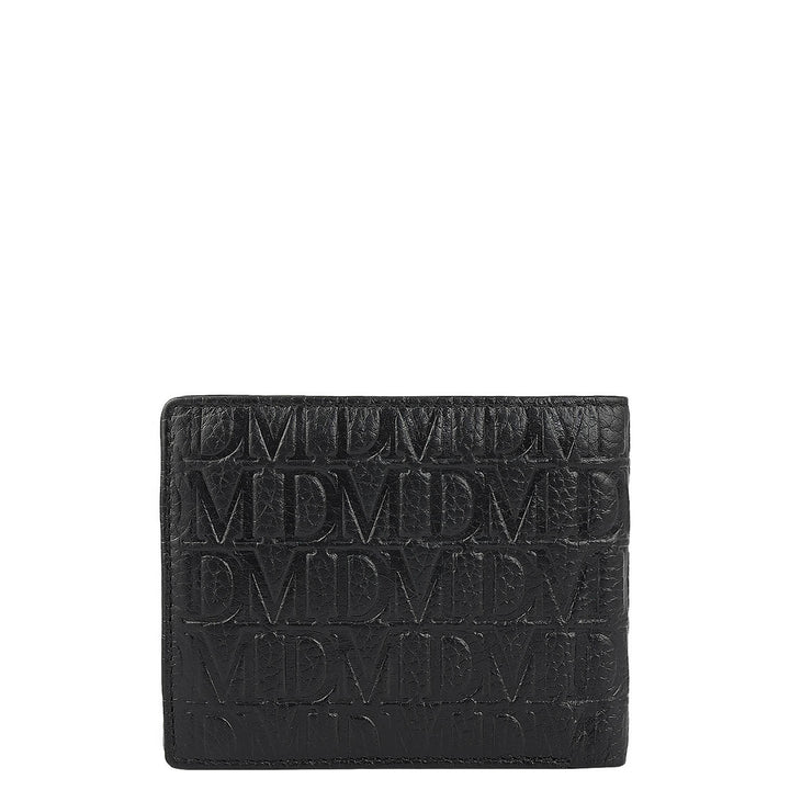 Black Bifold Leather Mens Wallet